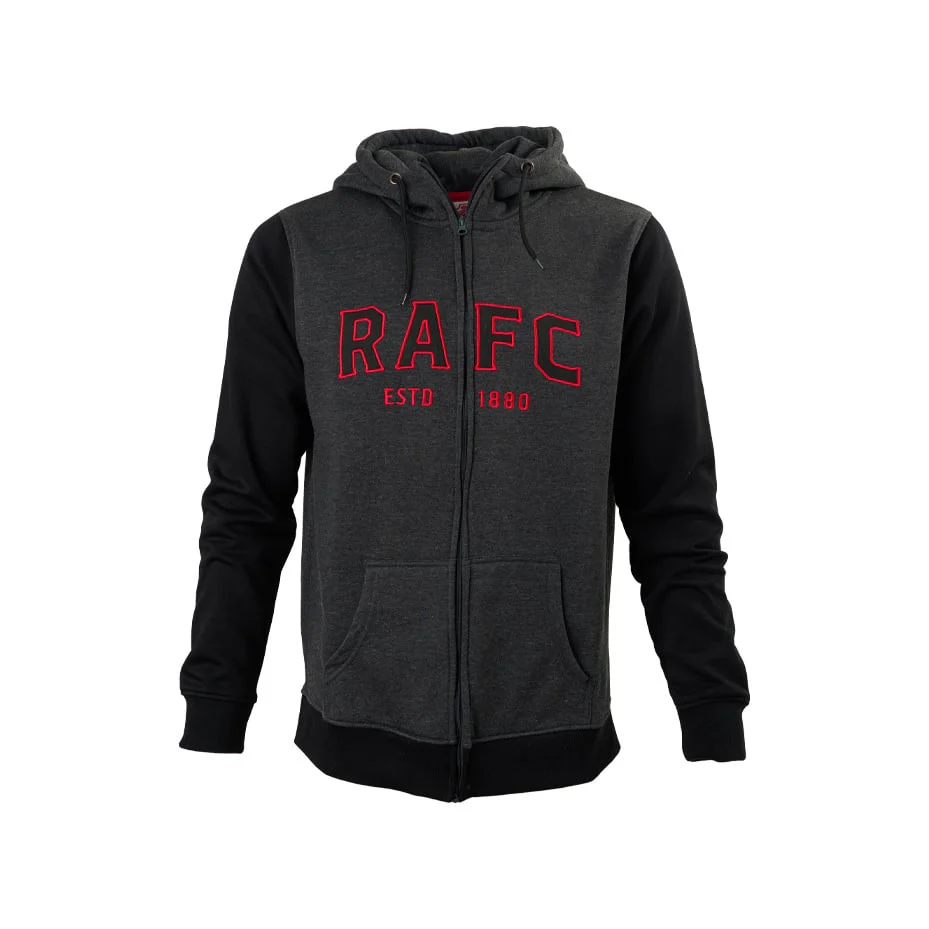 Royal Antwerp FC 'RAFC' Zipped Hoodie Donkergrijs - Image 3