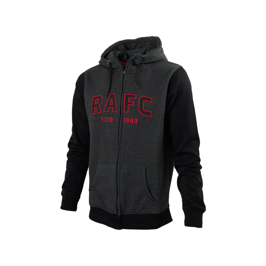 Royal Antwerp FC 'RAFC' Zipped Hoodie Donkergrijs - Image 5