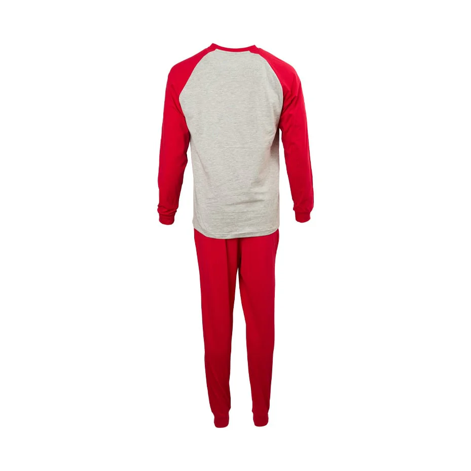 Royal Antwerp Pyjama rood-grijs met logo - Image 5
