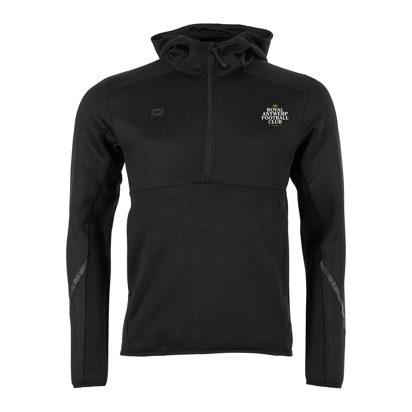 Royal Antwerp FC base Half Hooded Zip Zwart - Image 4