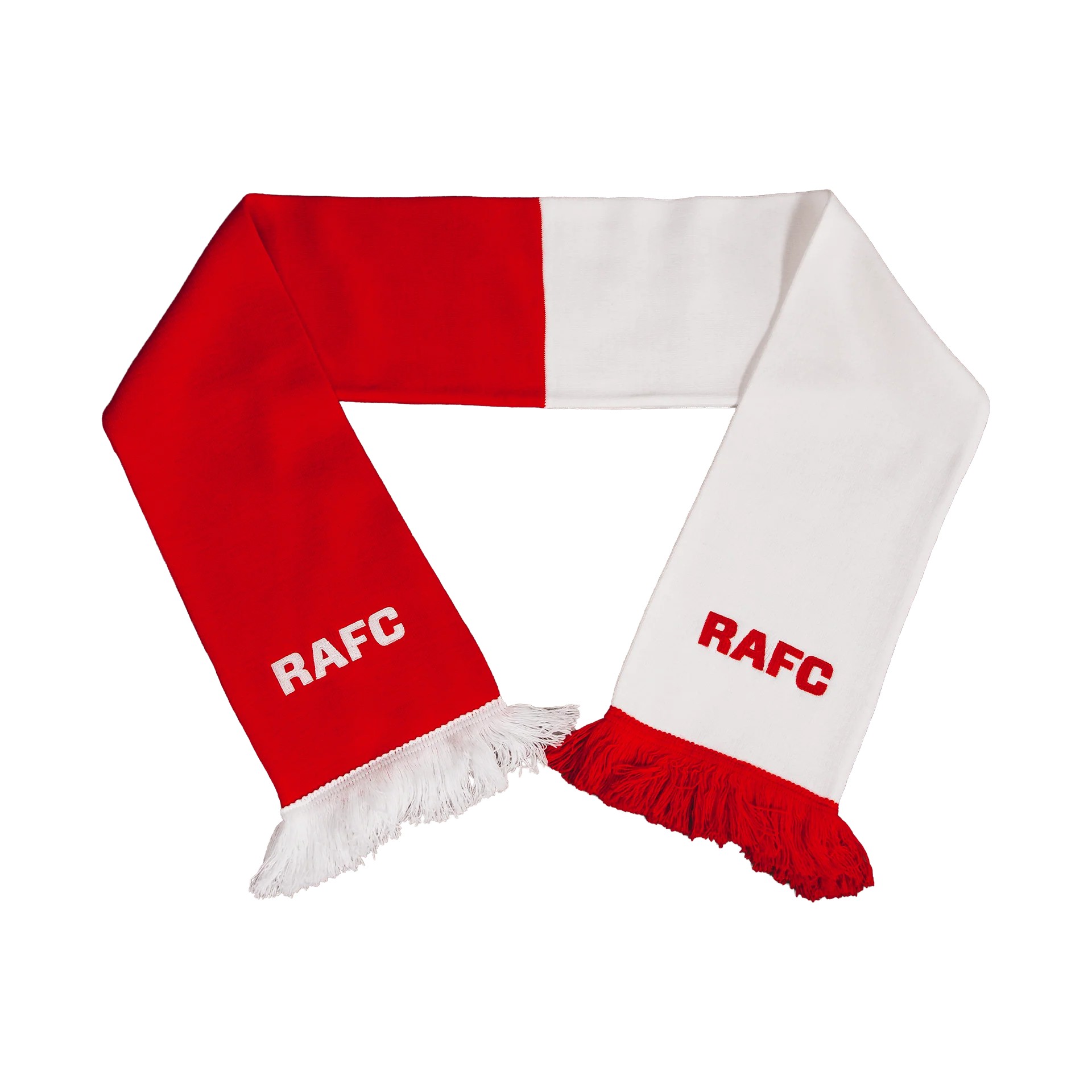 Sjaal half/half met borduring RAFC