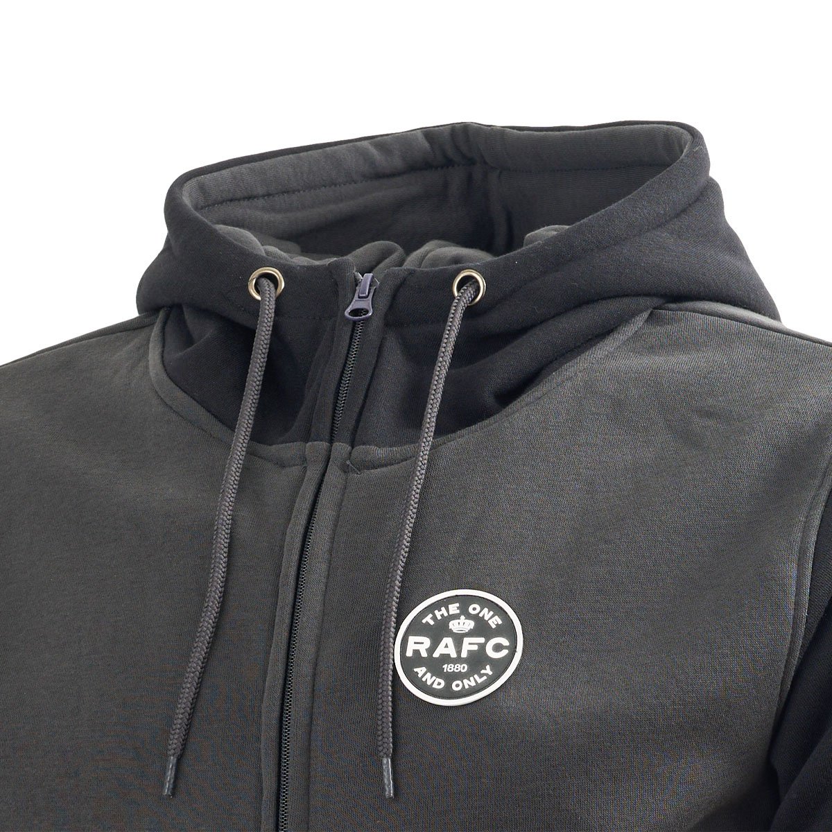 Royal Antwerp FC 'RAFC' Badge Zipped Hoodie Grijs - Image 6